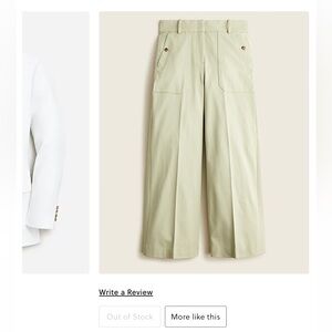 JCrew wide leg cropped pants